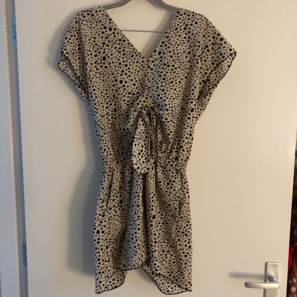 Polkadot Romper w/ Open Back